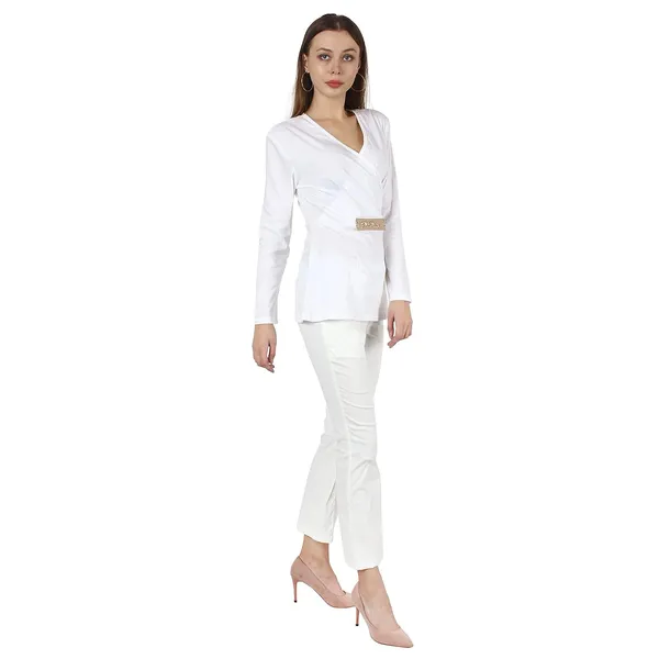 _Women'S_Summer_Georget_Overall_White_,_Lion_Buckel_|_High_Neck_|_Coode_Set