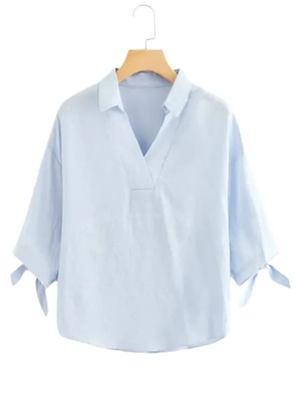 Blue_Cotton_Top_For_Women