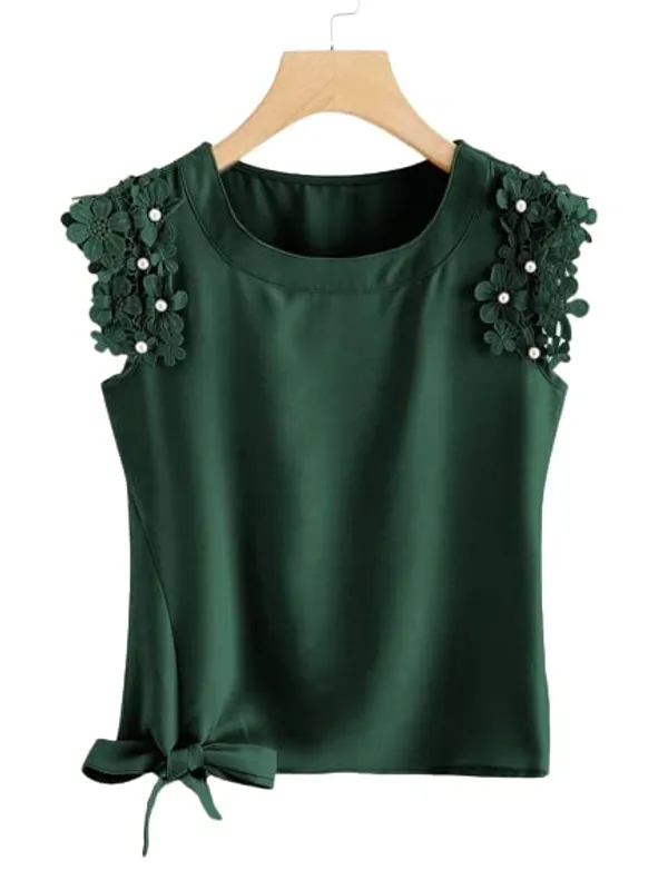 Green_Cotton_Top_For_Women