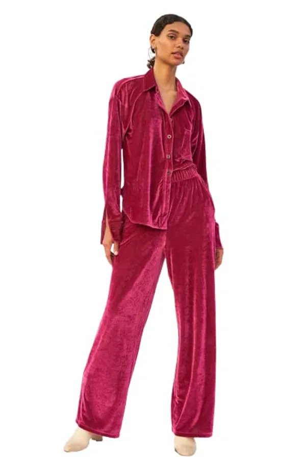 _Regular_Fit_Velvet_Track_Suit_For_Women_Stylish_Ladies_Track_Suit_For_Sports_Wear,_Nightwear,_Jogging,_Daily_Use,_Gym_Wear_Pink