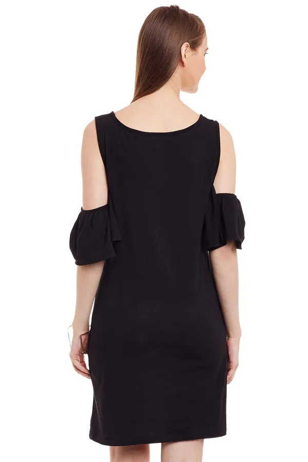 Tunic_Dress_With_Off_Shoulder_Sleeves_For_Women/Girls