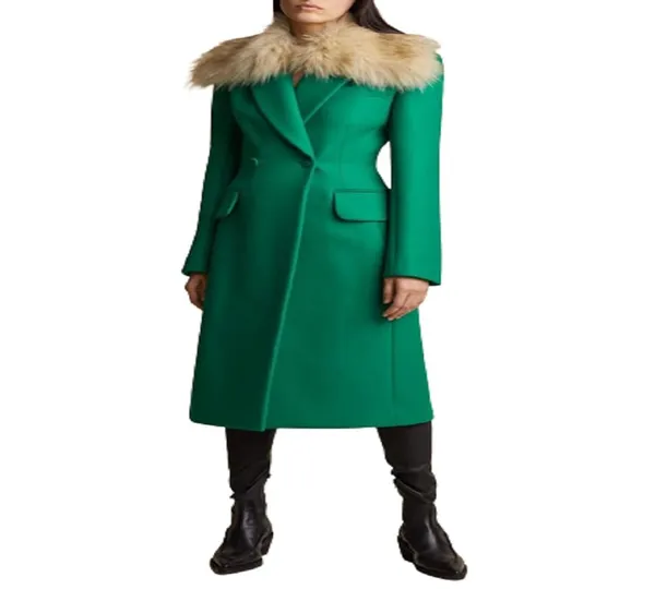 Women_Woolen_Stylish_Long_Sleeve_Regular_Coat_For_Winter_Wear_Green