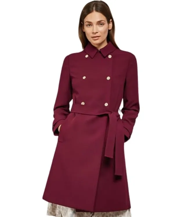 Women_Woolen_Stylish_Long_Sleeve_Regular_Coat_For_Winter_Wear(Maroon)