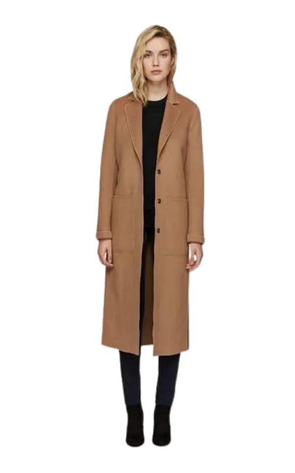 Women_Woolen_Stylish_Long_Sleeve_Regular_Coat_For_Winter_Wear(Tan)