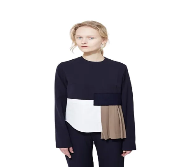 Women'S_Co-Ord_Set_(Navy_Blue_Plain_Cotton_Shirt_&_Waist_Pant_Set)