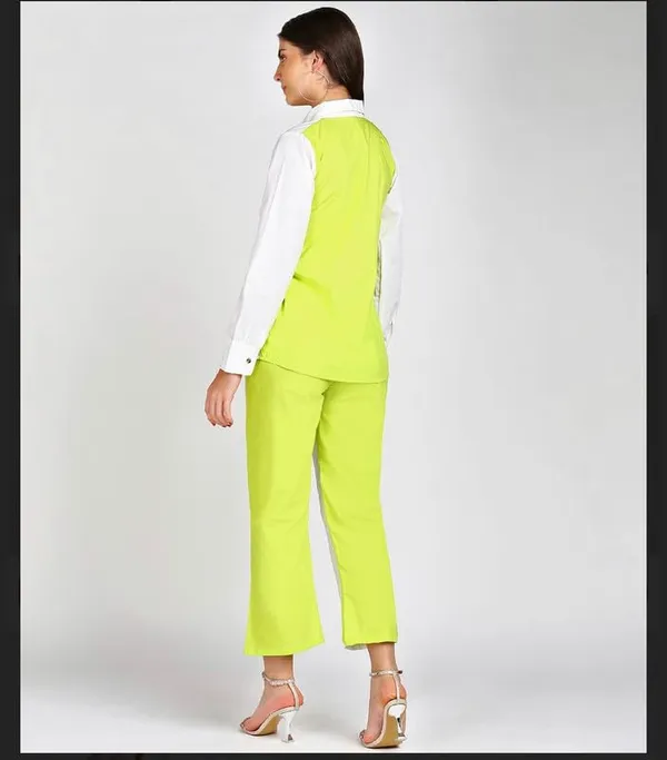 Women'S_Co-Ord_Set_(White_Plain_Cotton_Shirt_&_Waist_Pant_Set)