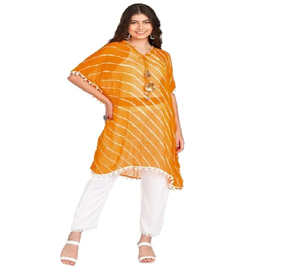 _Women'S_Cotton_Co-Ord_Set,_Straight_Kurti_With_Pant_Oranage