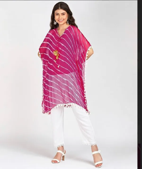 _Women'S_Cotton_Co-Ord_Set,_Straight_Kurti_With_Pant_Pink