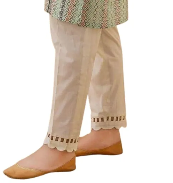 Women'S_Cotton_Cutwork_Pants_|_White_|