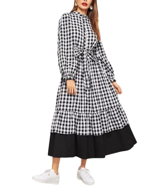 Women'S_Cotton_Dress_|_Hand_Wash_|_Solid_|_Check_|_|2021-165