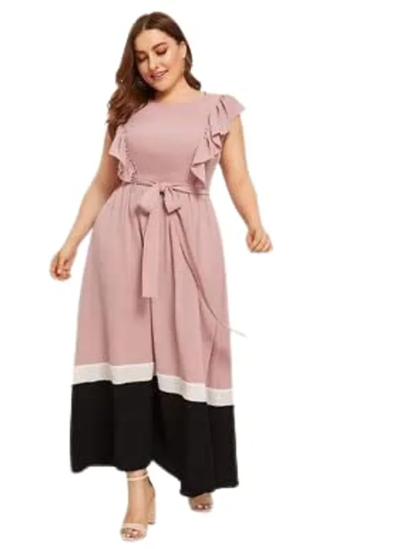 Women'S_Cotton_Dress_|_Hand_Wash_|_Solid_|_Peach_|_|2021-155