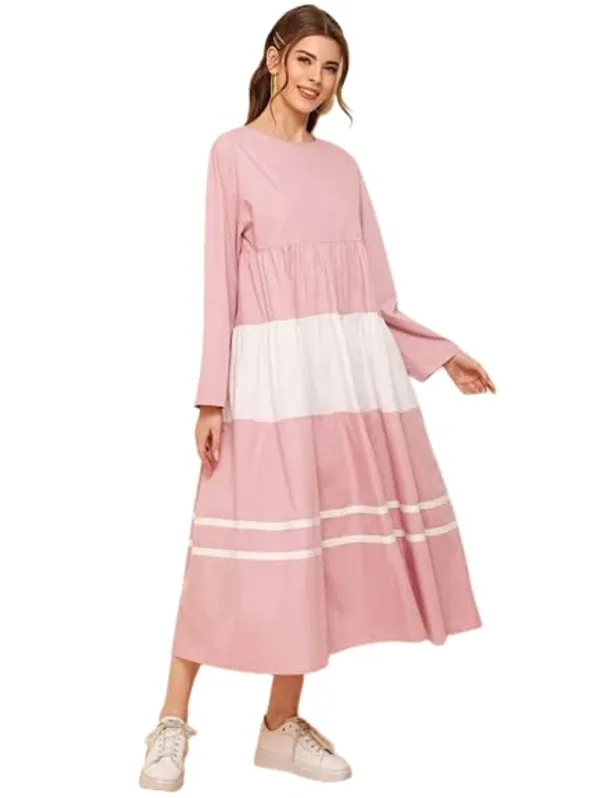 Women'S_Cotton_Dress_|_Hand_Wash_|_Solid_|_Pink_|_|2021-164