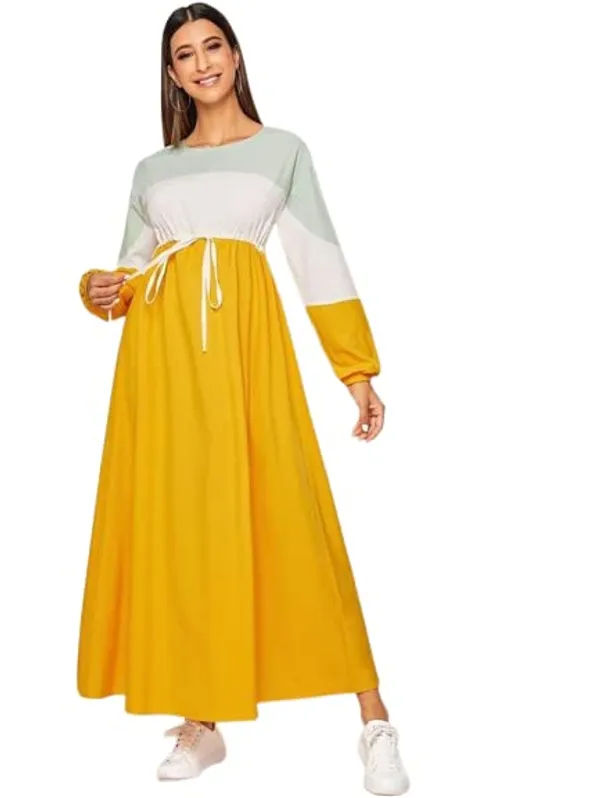 Women'S_Cotton_Dress_|_Hand_Wash_|_Solid_|_Yellow_|_|2021-159