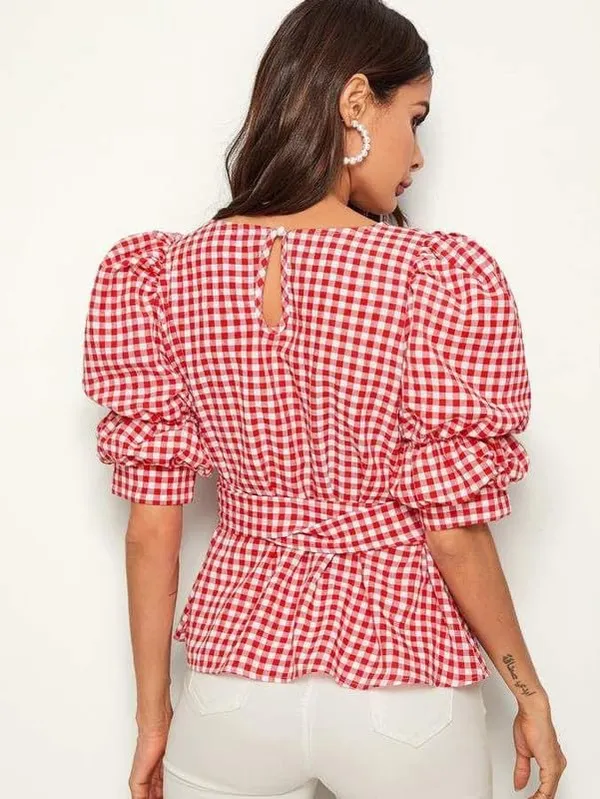 Women'S_Cotton_Flex_Stripe_Printed_Straight_Top_For_Women_Red