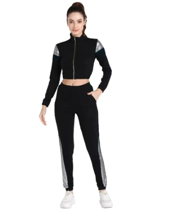 Women'S_Cotton_Jersy_Track_Suit_(Black/Silver)_(202135)