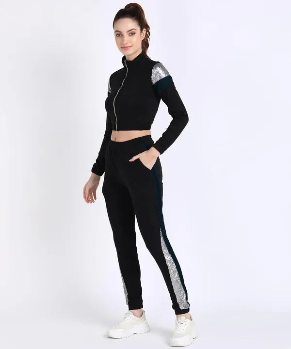 Women'S_Cotton_Jersy_Track_Suit_(Black/Silver)_(202135)
