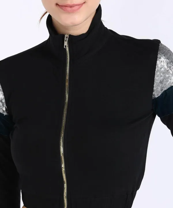 Women'S_Cotton_Jersy_Track_Suit_(Black/Silver)_(202135)