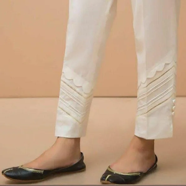 Women'S_Cotton_Lycra_Scalpling_And_Lace_Details_Pants_|_White_|