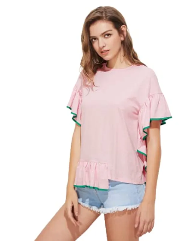 Women'S_Cotton/Rayontop_(Pink)_(202988)