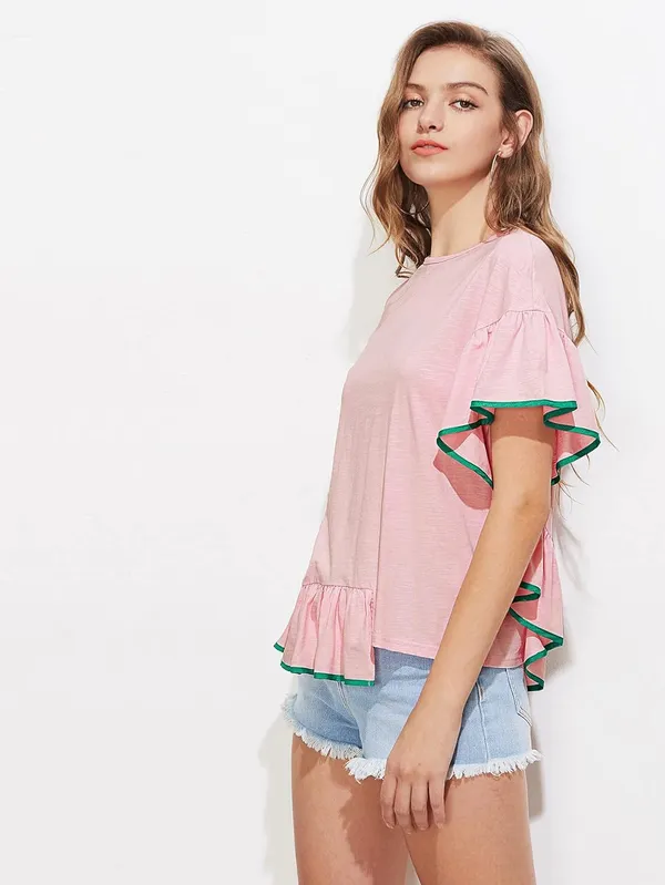Women'S_Cotton/Rayontop_(Pink)_(202988)