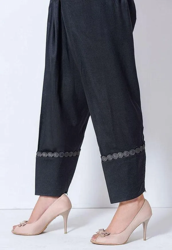 Women'S_Cotton_Salwar_Pants_With_Lace_Details_|_Black_|