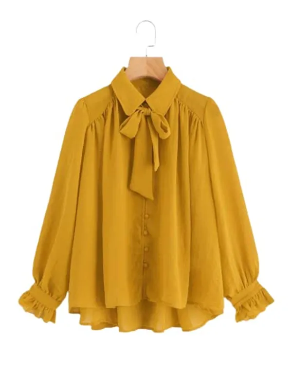 Women'S_Cotton_Shirt_|_Hand-Wash_|_Regular_Fit_|_Mustard_|_S2021-89-S