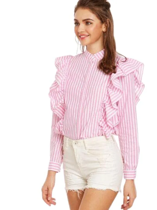 Women'S_Cotton_Shirt_|_Hand-Wash_|_Regular_Fit_|_Pink_Stripe_|_2021-85