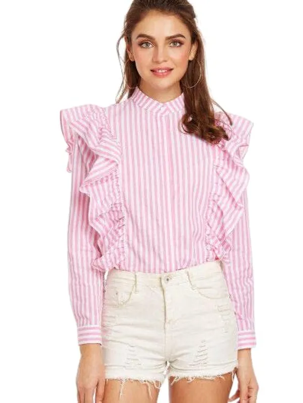 Women'S_Cotton_Shirt_|_Hand-Wash_|_Regular_Fit_|_Pink_Stripe_|_2021-85