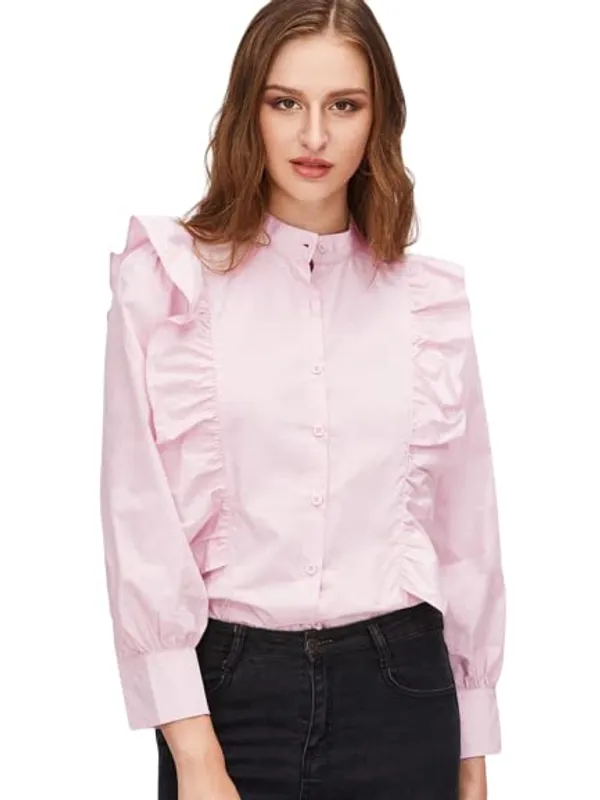 Women'S_Cotton_Shirt_|_Hand-Wash_|_Regular_Fit_|_Pink_|_2021-86