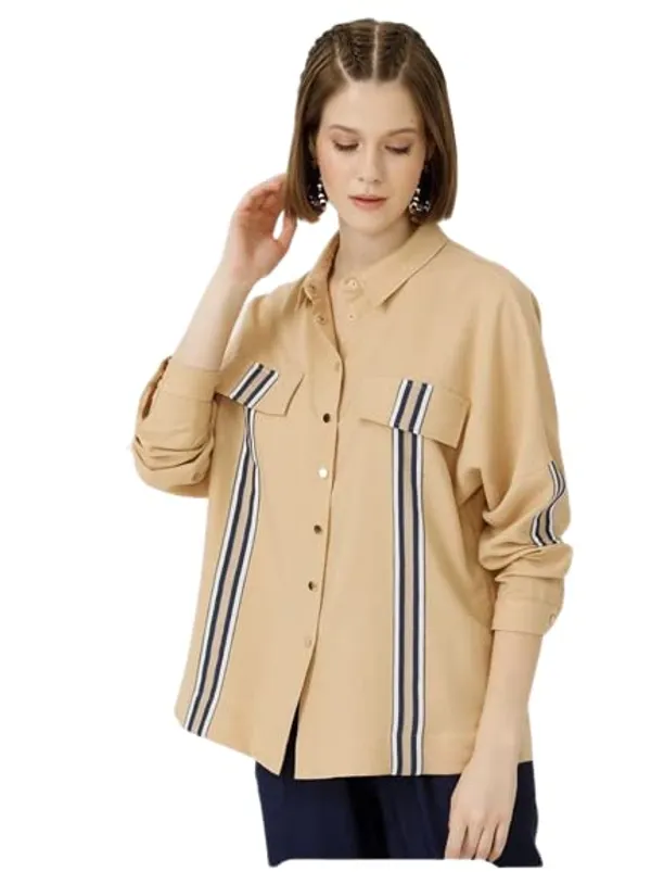 Women'S_Cotton_Shirt_|_Hand_Wash_|_Solid_|_Beige_|_|2021-141