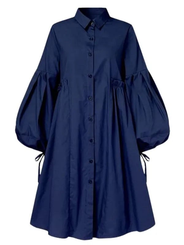 Women'S_Cotton_Shirt_|_Hand_Wash_|_Solid_|_Navy_Blue_|_|2021-122