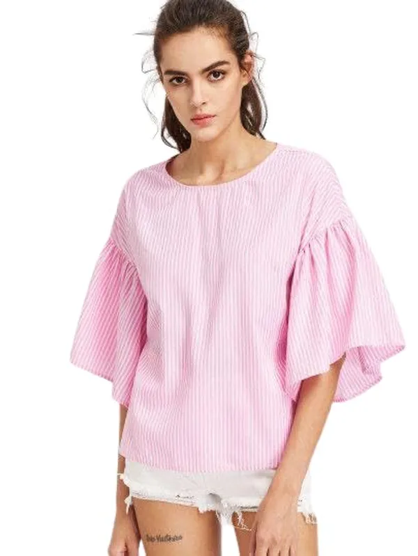 Women'S_Cotton_Straight_Top_For_Women_Pink