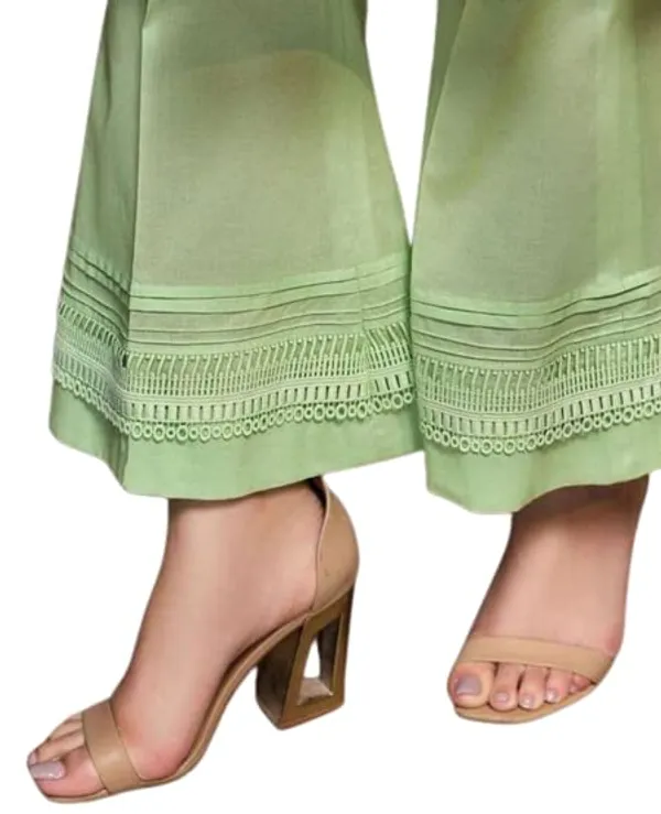 Women'S_Cotton_Lace_Bell_Pants_|_Green_|