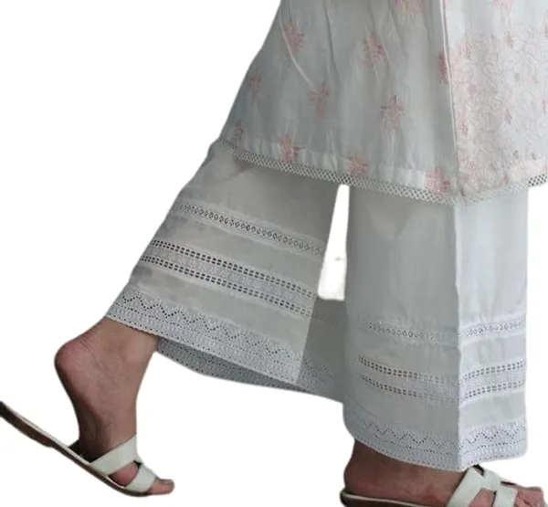 Women'S_Cotton_Lace_Pants_|_White_|