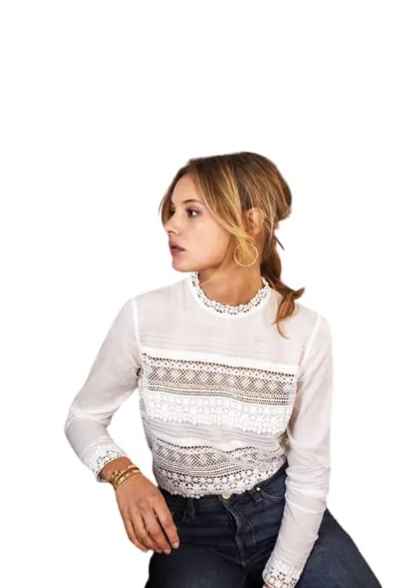 Women'S_Cotton_Top_|_Hand-Wash_|_Regular_Fit_|_White_Lace_|_2021-94