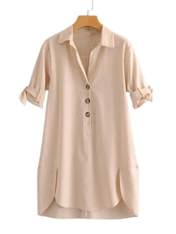 Women'S_Cotton_Top_|_Hand_Wash_|_Solid_|_Beige_|_|2021-130