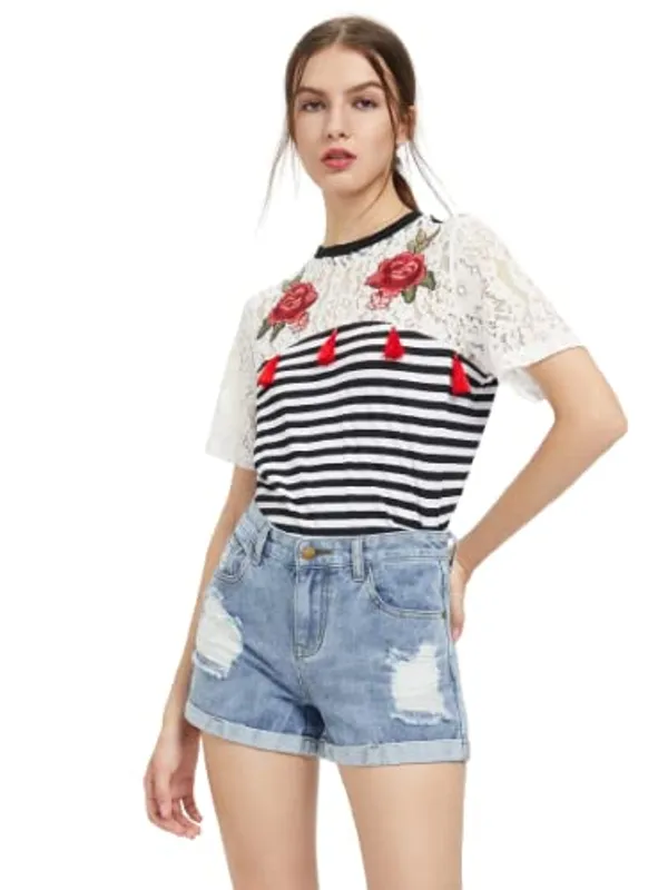 Women'S_Jersytop_(Black_Strips)_(202990)