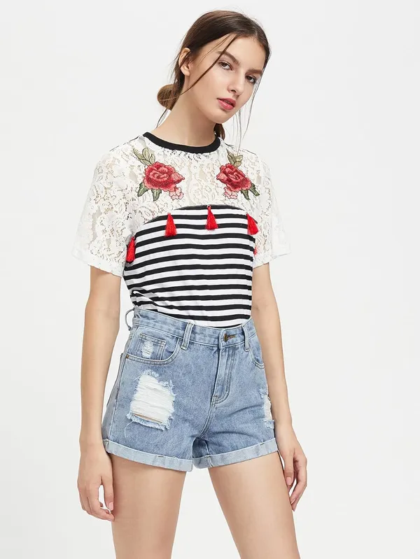 Women'S_Jersytop_(Black_Strips)_(202990)
