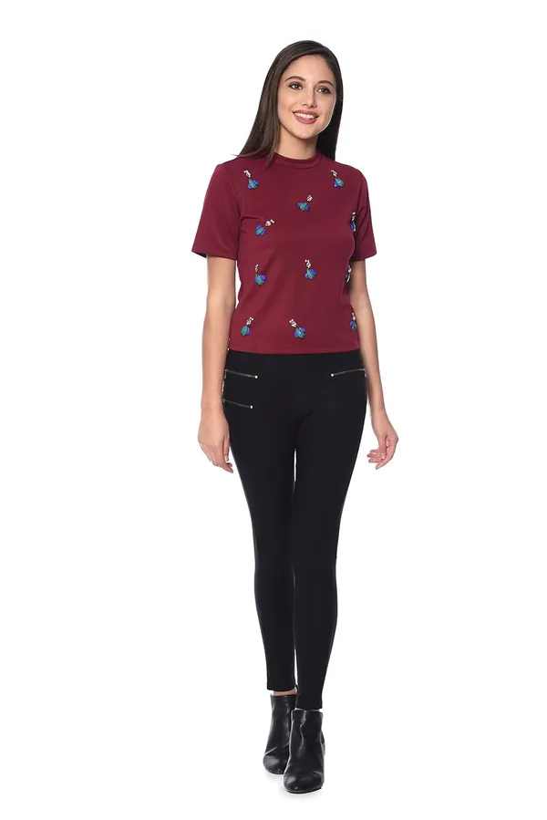 Women'S_Jersy_Cottontop_(Maroon)_(Shr_2281)