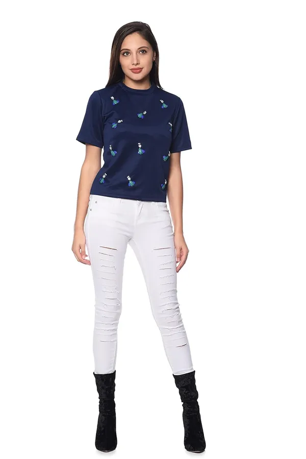 Women'S_Jersy_Cottontop_(Navy_Blue)_(Shr_2347)
