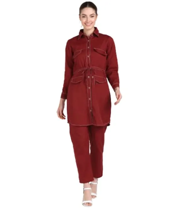 Women'S_Travel_Look_Tracksuit_With_Hand_Embroidery_Details_|_Maroon