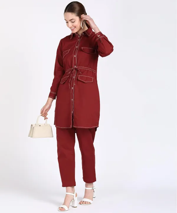 Women'S_Travel_Look_Tracksuit_With_Hand_Embroidery_Details_|_Maroon
