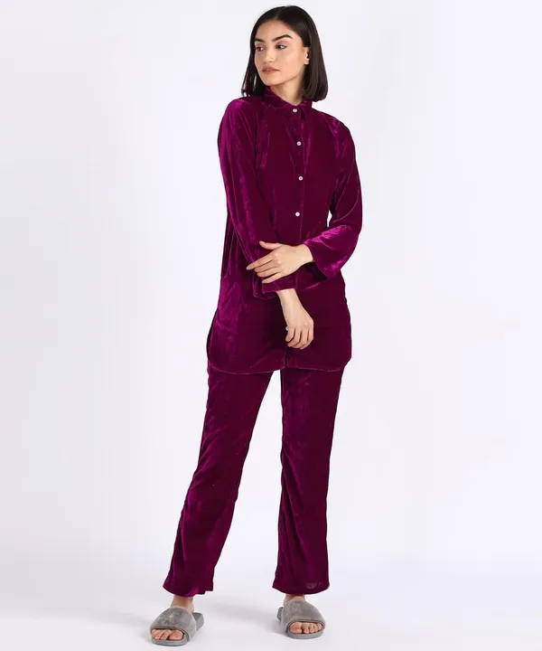 Women'S_Velvet_Track_Suit_(Dark_Purple)_(202146)