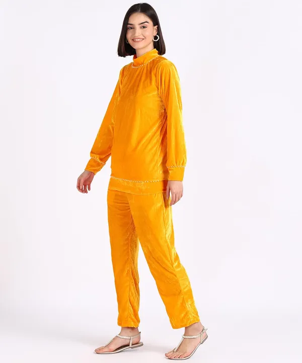 Women'S_Velvet_Track_Suit_(Yellow)_(202149)