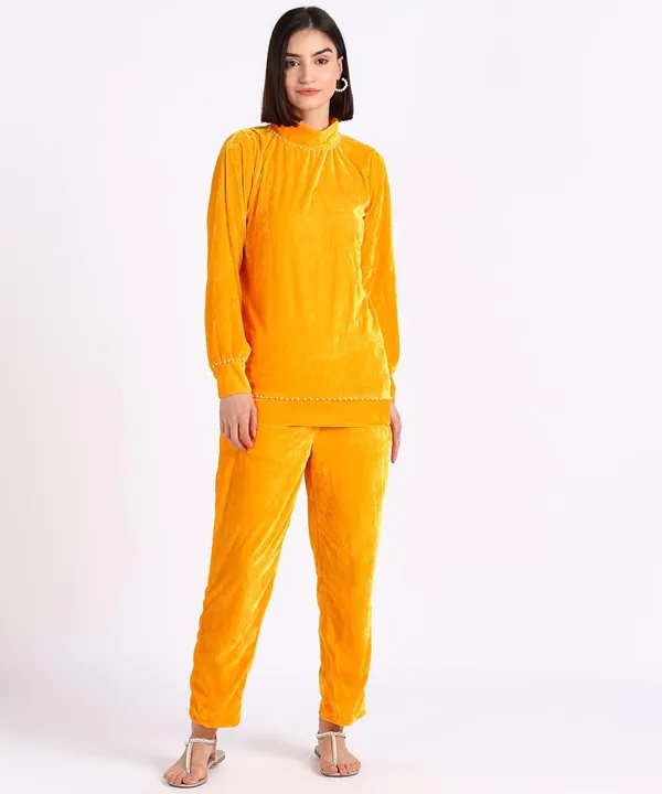 Women'S_Velvet_Track_Suit_(Yellow)_(202149)