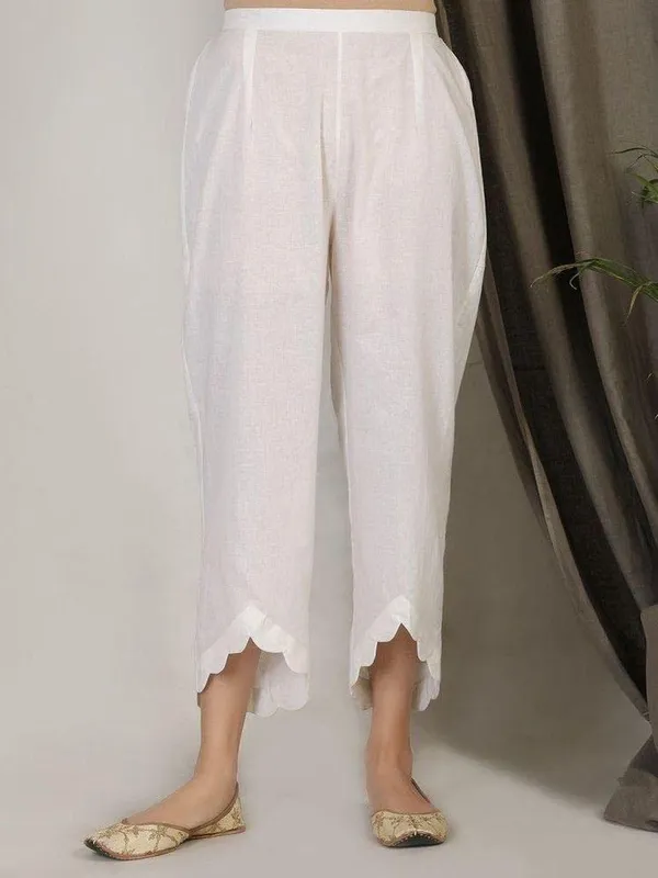 Women'S_White_Loose_Fit_Scalping_Hem_Pants_|_White_|
