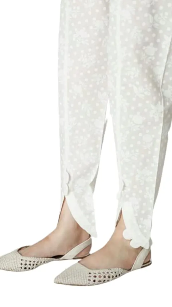 Women'S_White_Self_Cotton_Tulip_Pants_|_White_|