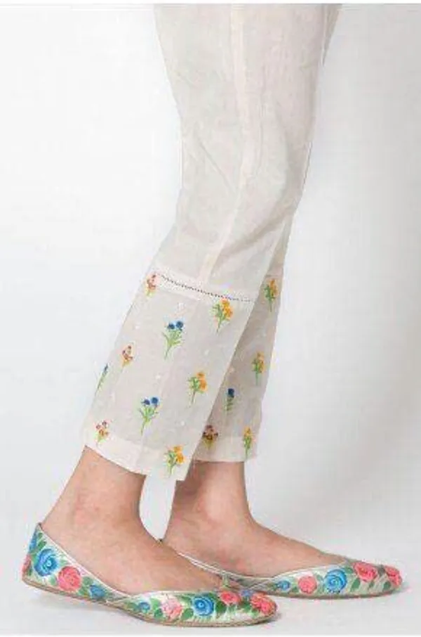 Women'S_White_Self_Thread_Embroidery_Pants_|_White_|