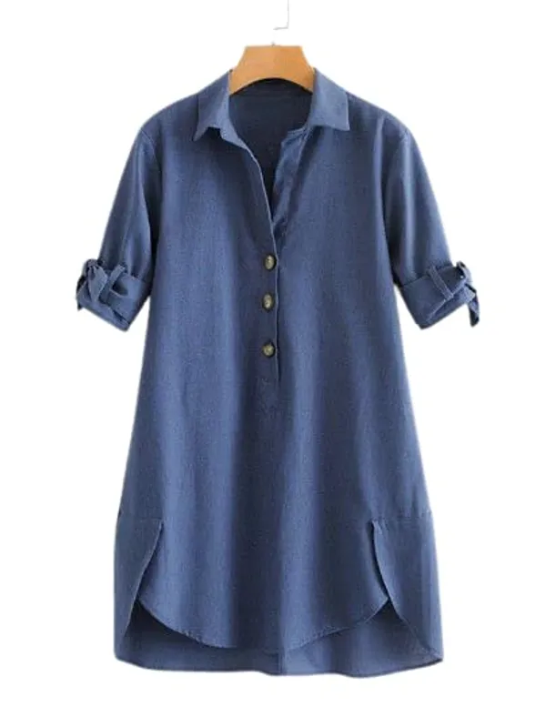 Women'S_Chamray_Top_|_Hand_Wash_|_Solid_|_Blue_|_|2021-133