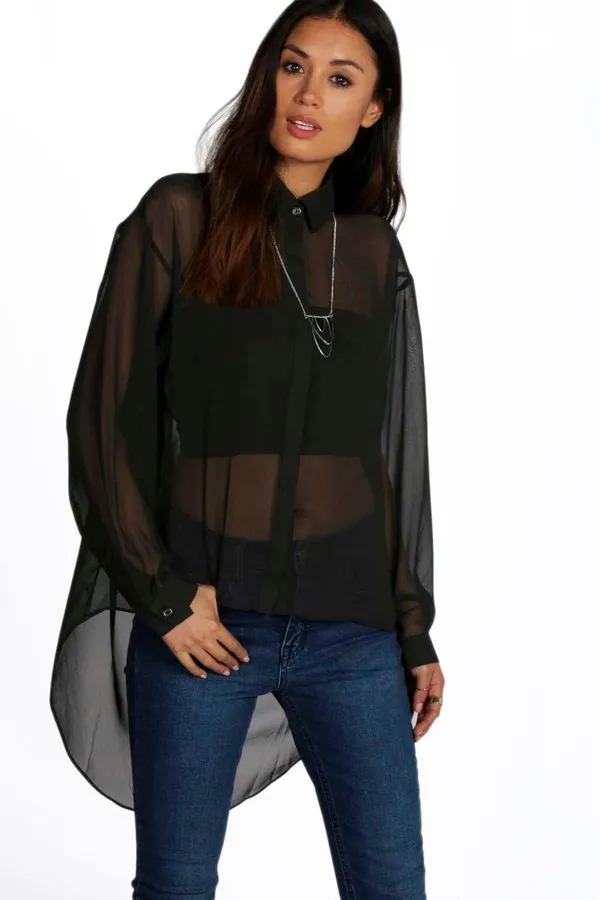 Women'S_Wear_Black_Shirt_|Georgette_|_Casual_|_Regular_Fit_|_Black_|_208170